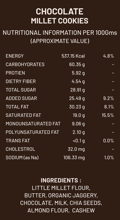 Little Millet Choc Cookies