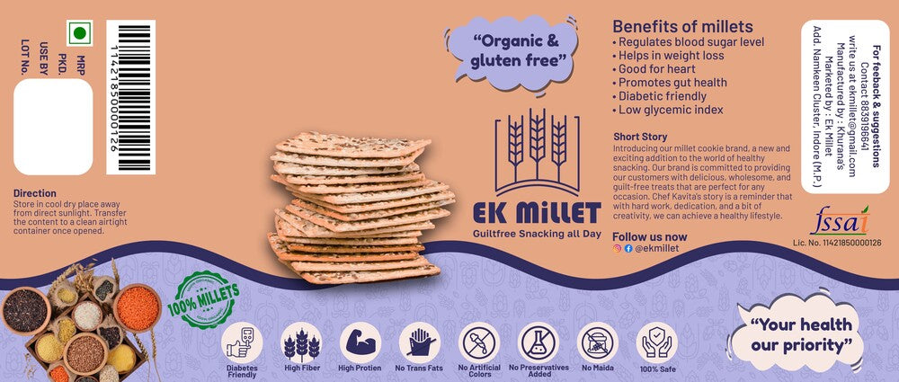 Combo Pack of Beetroot Crackers (100 Gm), Healthy Jowar Bar (35 Gm), Ragi Masala Crackers (100 Gm)