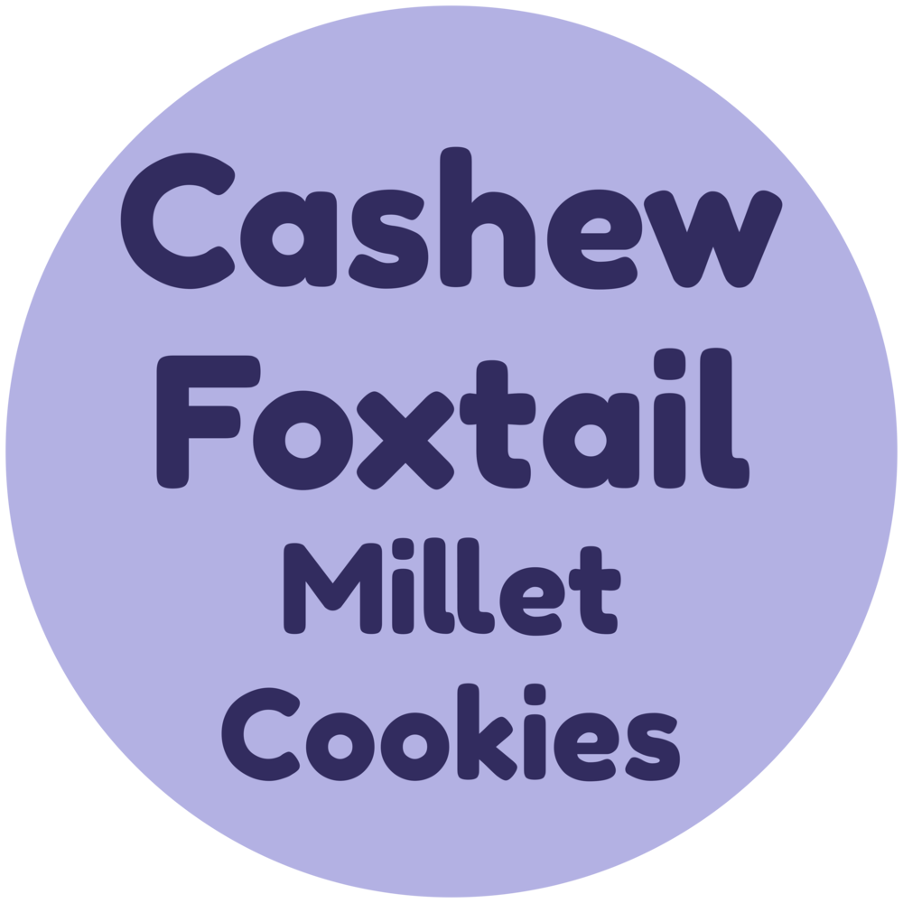 Cashew Foxtail Millet Cookies